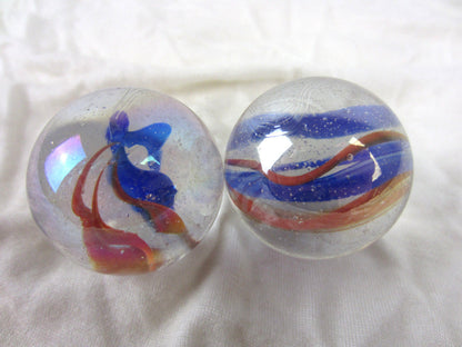 Big Game Toys 2pc FUNFAIR Glass Marbles~35mm Boulders
