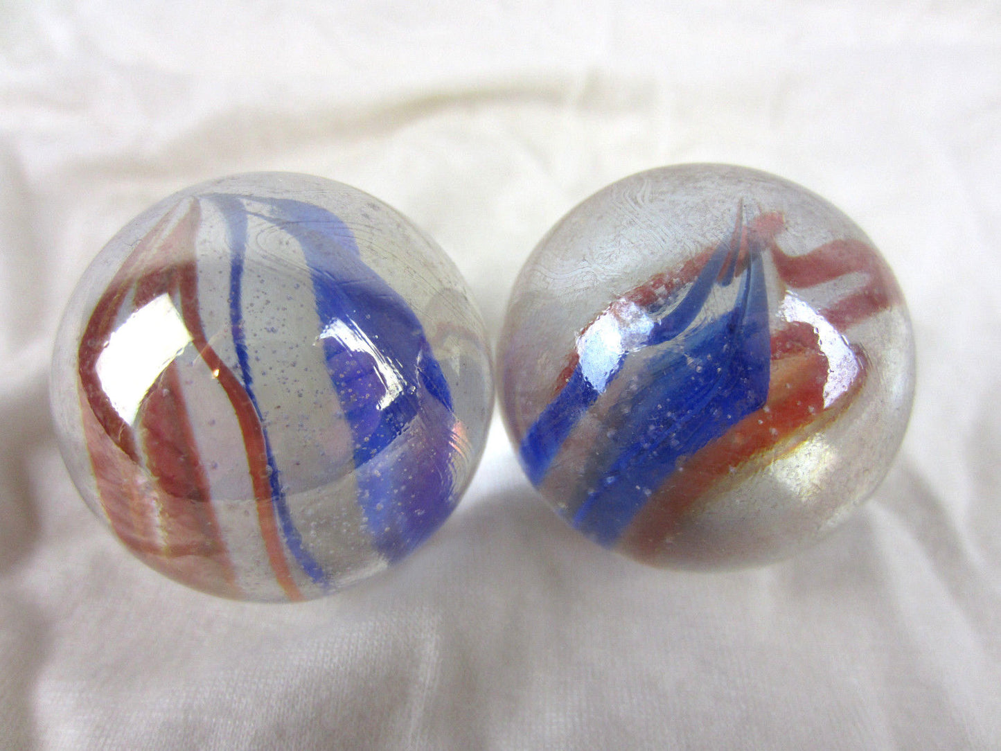 Big Game Toys 2pc FUNFAIR Glass Marbles~35mm Boulders