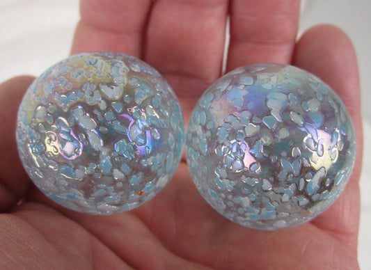 Big Game Toys 2pc Snowflake Glass Marbles